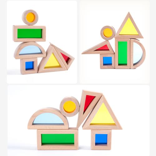 Wooden Children Brick Toy for children Box