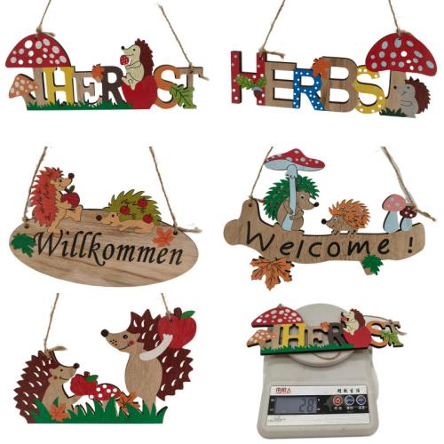 Wood Creative Hanging Ornament for home decoration PC