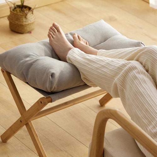 Moso Bamboo foldable Footstool portable PC