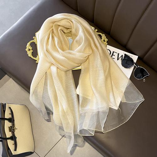 Real Silk & Wool Silk Scarf can be use as shawl & sun protection Tie-dye PC