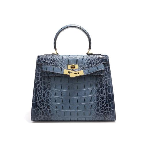 Cowhide Handbag soft surface & attached with hanging strap Cowhide crocodile grain PC