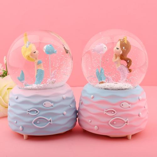 Synthetic Resin Crystal Globe for gift giving  PC
