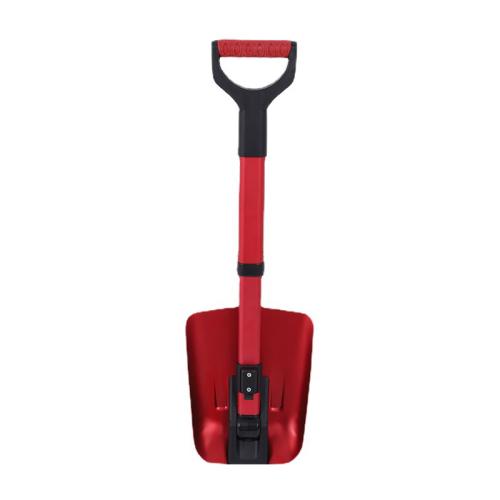 Aluminium Alloy adjustable Snow Shovel portable Nylon red PC