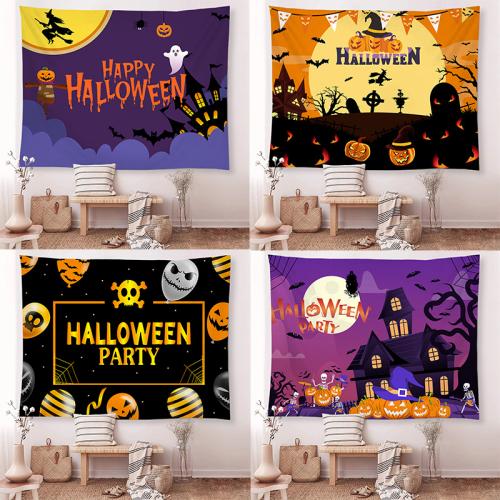 Polyester Tapestry Halloween Design printed PC