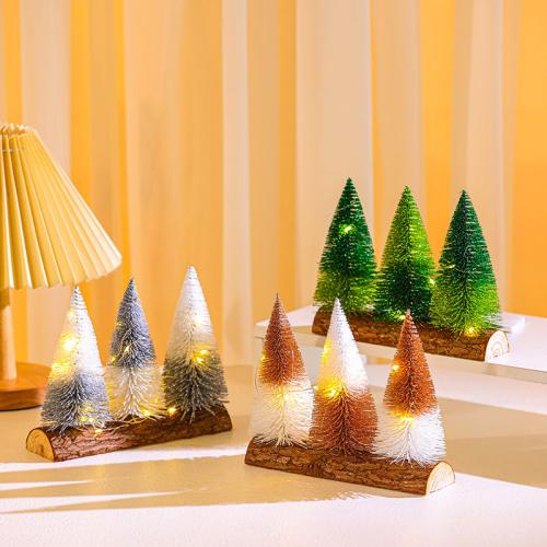 Wood & PVC Creative Christmas Tree Decoration for home decoration PC