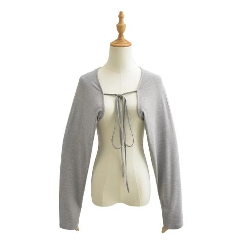 Cotton Women Long Cardigan & sun protection & loose patchwork Solid PC