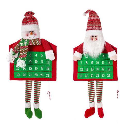 Lijm gebonden stof Kerstwandkalender meer kleuren naar keuze stuk