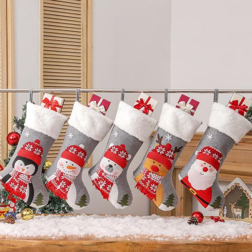 Chiffon Chaussette de Noël plus de couleurs pour le choix pièce