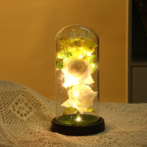 Acrylic & Plastic Creative Preserved Flower Decoration for home decoration & for gift giving PC