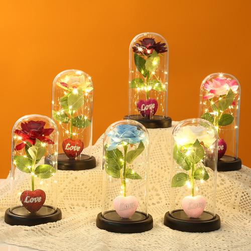Acrylic & Plastic Creative Preserved Flower Decoration for home decoration & for gift giving PC
