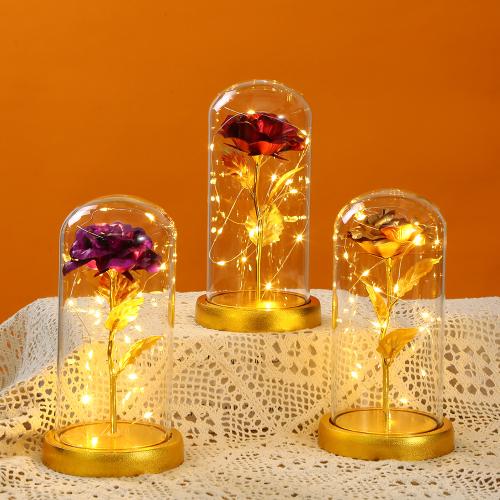 Acrylic & Plastic Creative Preserved Flower Decoration for home decoration & for gift giving PC