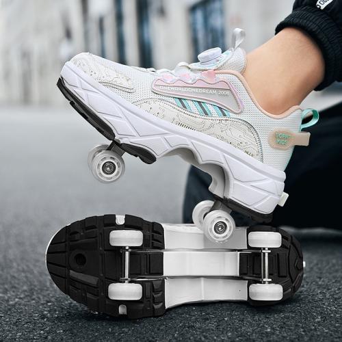 PU-leer Rolschaatsen Solide meer kleuren naar keuze Paar