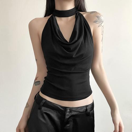 Polyester Waist-controlled & High Waist Tank Top backless & hollow patchwork Others PC