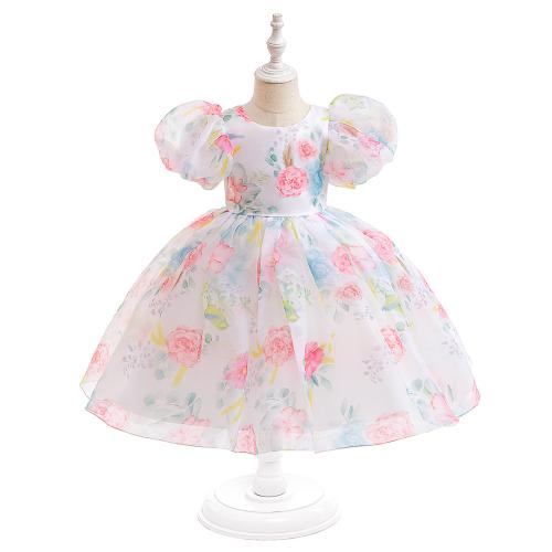 Coton Robe d’une seule pièce de fille Imprimé couleur et motif différents pour le choix plus de couleurs pour le choix pièce