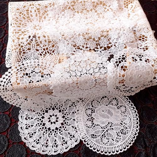 Chemical Fiber Cup Pad & hollow embroider white PC