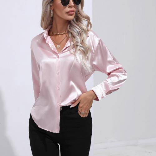 Polyester Women Long Sleeve Shirt & loose PC