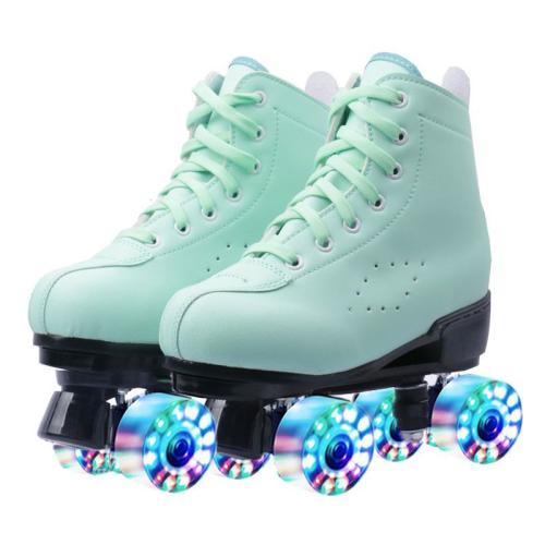 PU Leather Children Wheels Shoes patchwork Others Pair