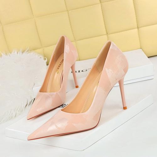 PU Leather Stiletto High-Heeled Shoes hardwearing Pair