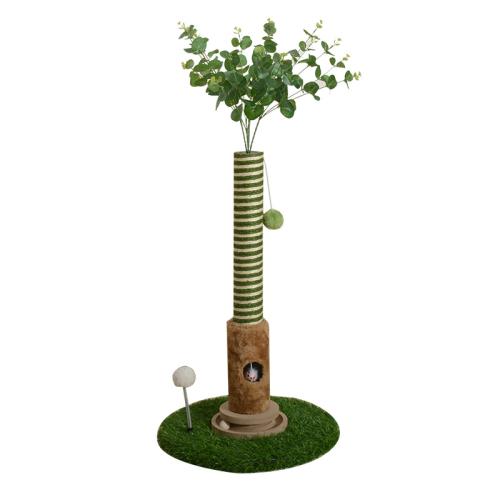 Sisal Hemp & Wooden & Flannelette Multifunction Cat Tree hardwearing green PC