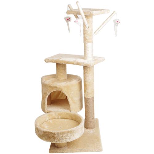 Sisal Hemp & Medium Density Fiberboard & Cloth Multifunction Cat Tree hardwearing Solid PC