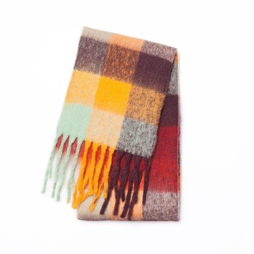 Polyester Women Scarf thicken & thermal plaid PC