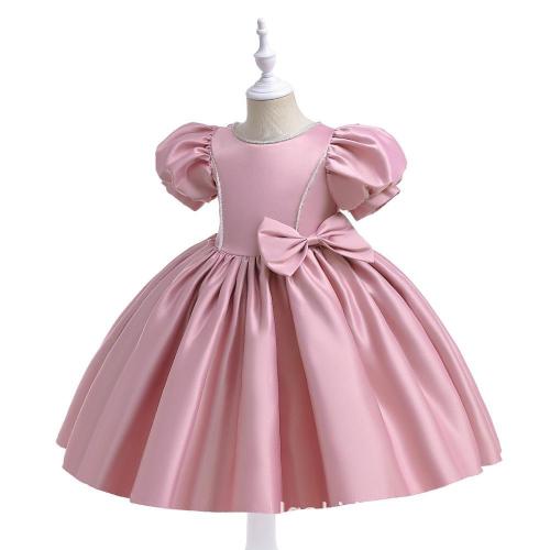 Polyester Robe d’une seule pièce de fille Patchwork Solide plus de couleurs pour le choix pièce