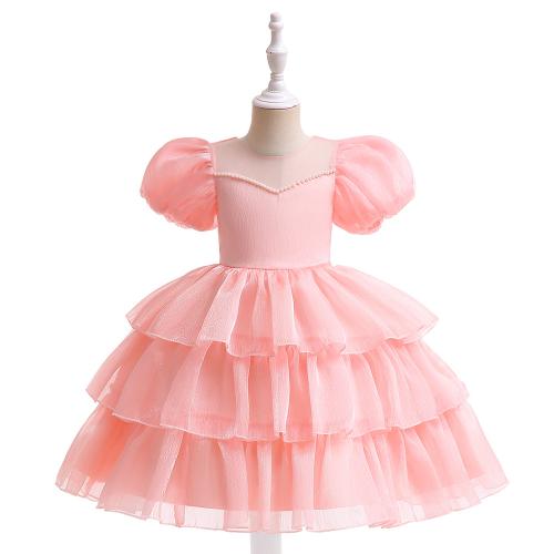 Polyester Robe d’une seule pièce de fille Patchwork Solide plus de couleurs pour le choix pièce