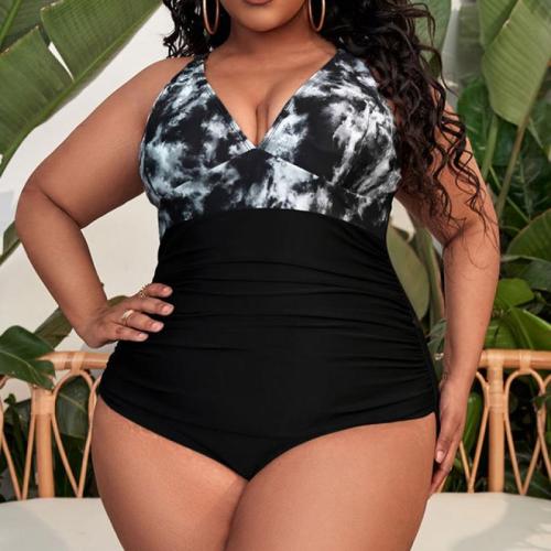 Polyamide & Polyester Plus Size One-piece Swimsuit & padded printed PC