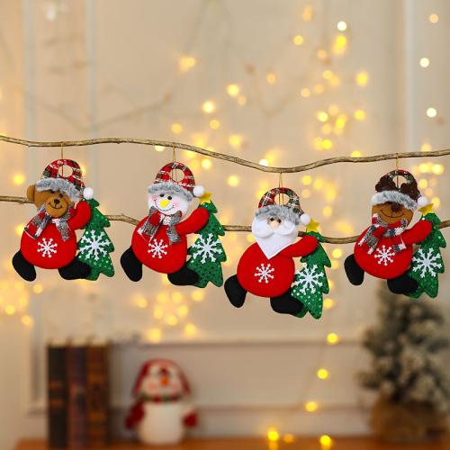 Niet-geweven stoffen Kerstboom hangende Decoratie meer kleuren naar keuze stuk