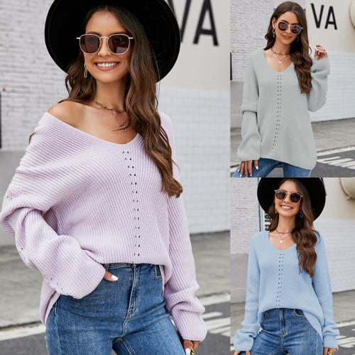 Acrylique Pull femme Solide plus de couleurs pour le choix pièce