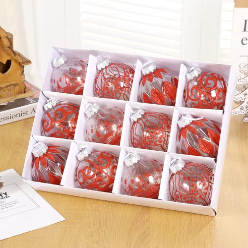 Plastique Boules de décoration de Noël Dessin animé plus de couleurs pour le choix Boîte