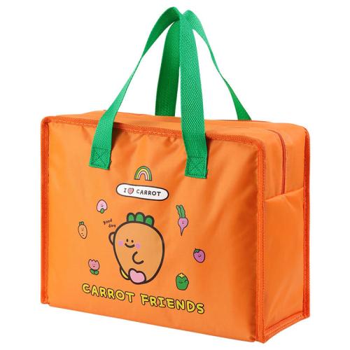 Pearl Cotton & Oxford cold insulation & heat preservation Warmer Bag carrot pattern PC