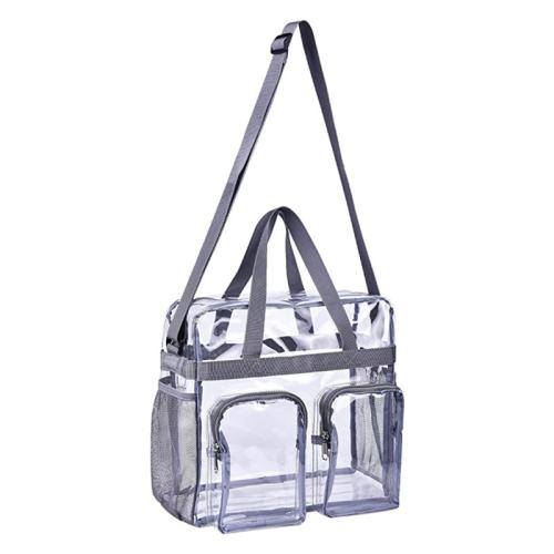 PVC Handbag large capacity & attached with hanging strap & waterproof & transparent PC