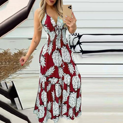 Milk Fiber long style & Plus Size Slip Dress printed PC