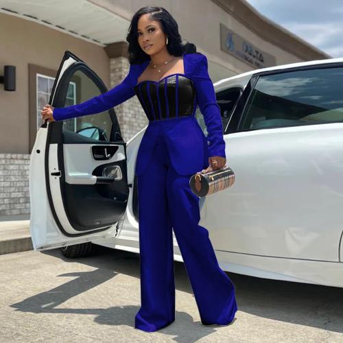 Polyester Slim Long Jumpsuit PC