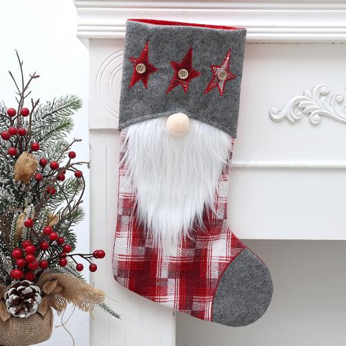 Chiffon Chaussettes de décoration de Noël plus de couleurs pour le choix pièce