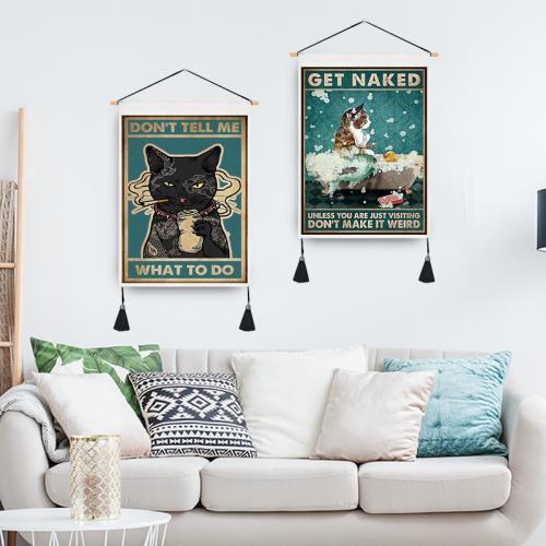 Polyester et coton Peintures murales Imprimé modèle différent pour le choix plus de couleurs pour le choix pièce