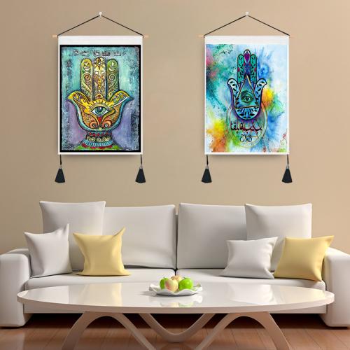 Polyester et coton Peintures murales Imprimé modèle différent pour le choix plus de couleurs pour le choix pièce