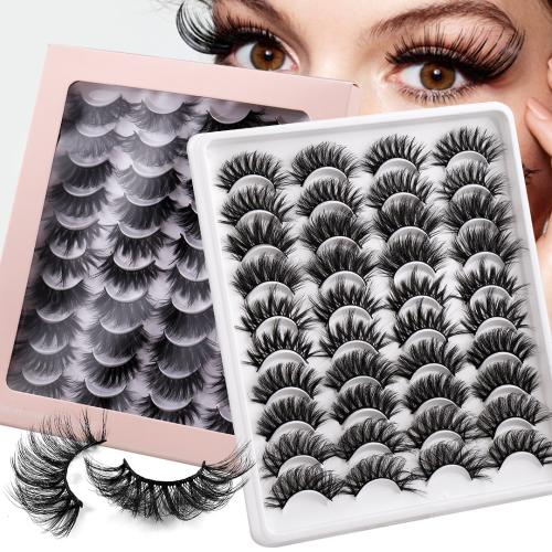 Chemical Fiber False Eyelashes twenty piece black Set