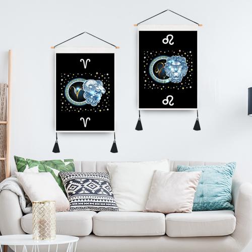 ポリエステルとコットン ウォールハング絵画 印刷 星座パターン 選択のためのより多くの色 一つ