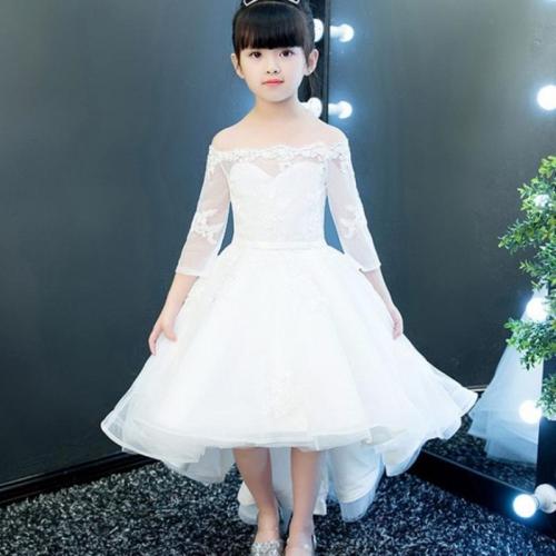 Polyester Robe d’une seule pièce de fille Patchwork Solide plus de couleurs pour le choix pièce