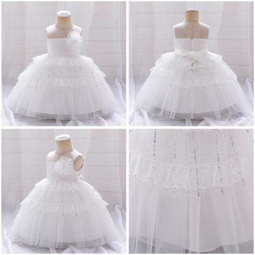 Polyester Jupe de bébé Blanc pièce