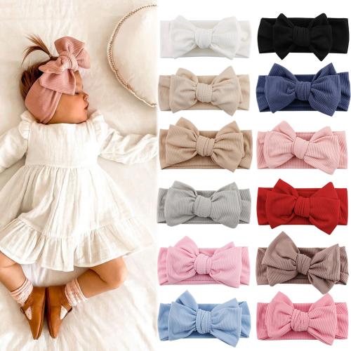 Cotton Baby Headwear flexible Solid PC