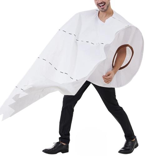 ポリエステル 男性 ハロウィン コスプレ コスチューム 単色 白 : 一つ