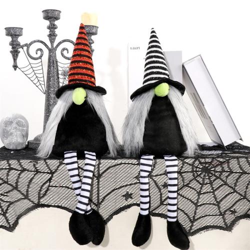 Tejido Flocado Adornos de Halloween, más colores para elegir, trozo