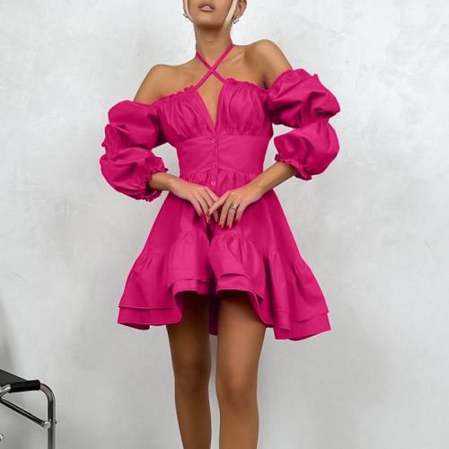 Polyester & Coton Robe d’une seule pièce Solide plus de couleurs pour le choix pièce