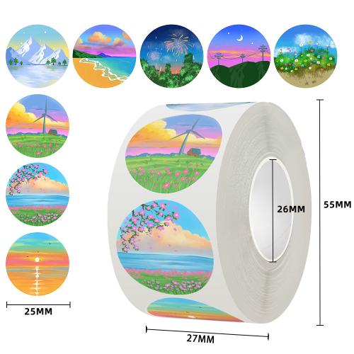 Copper Paper & Pressure-Sensitive Adhesive DIY Sealing Sticker printed multi-colored PC
