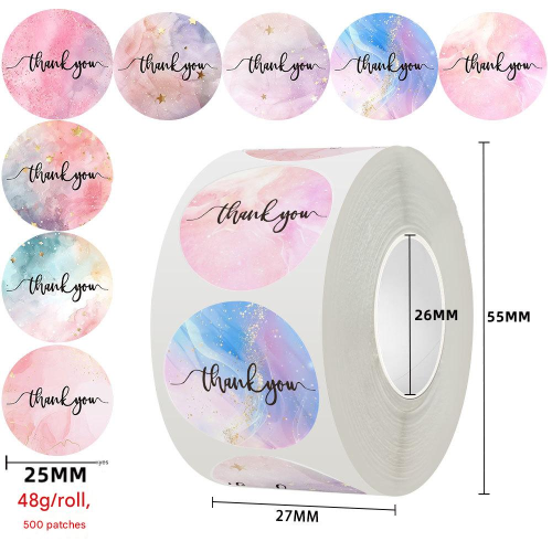 Copper Paper & Pressure-Sensitive Adhesive DIY Sealing Sticker printed letter multi-colored PC