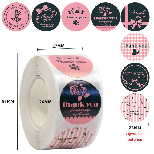 Copper Paper & Pressure-Sensitive Adhesive DIY Sealing Sticker printed letter multi-colored PC