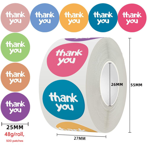 Copper Paper & Pressure-Sensitive Adhesive DIY Sealing Sticker printed letter multi-colored PC